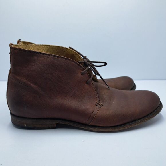 Frye Phillip Chukka Boots Mens Size 12 Brown Leather Lace Up Ankle Boots main image 10